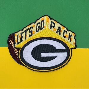 Green Bay Packers Cheeshead Embroidered Iron-on Patch